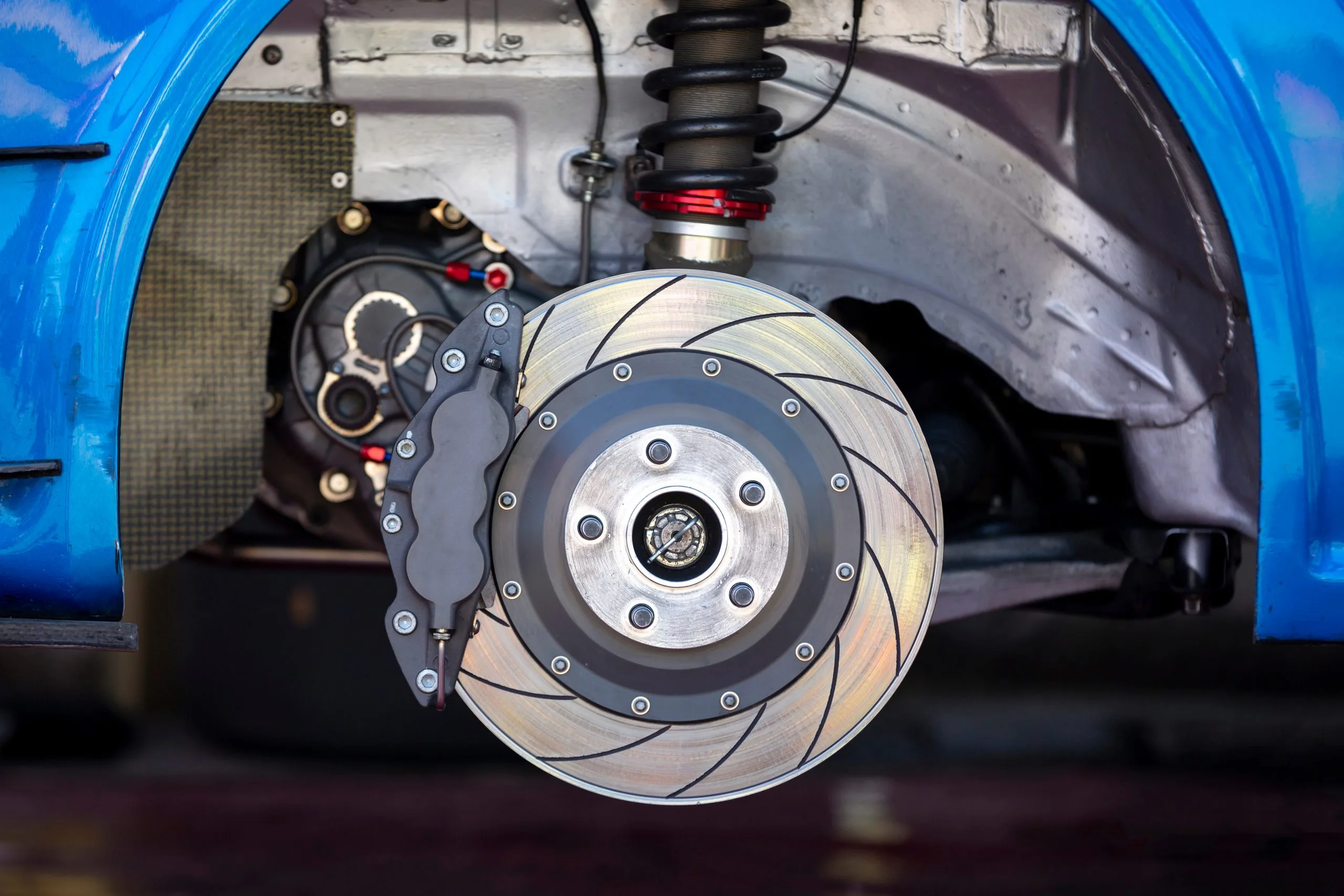 High,Performance,Brake,Caliper,On,A,Disc,Brakes,With,Brake